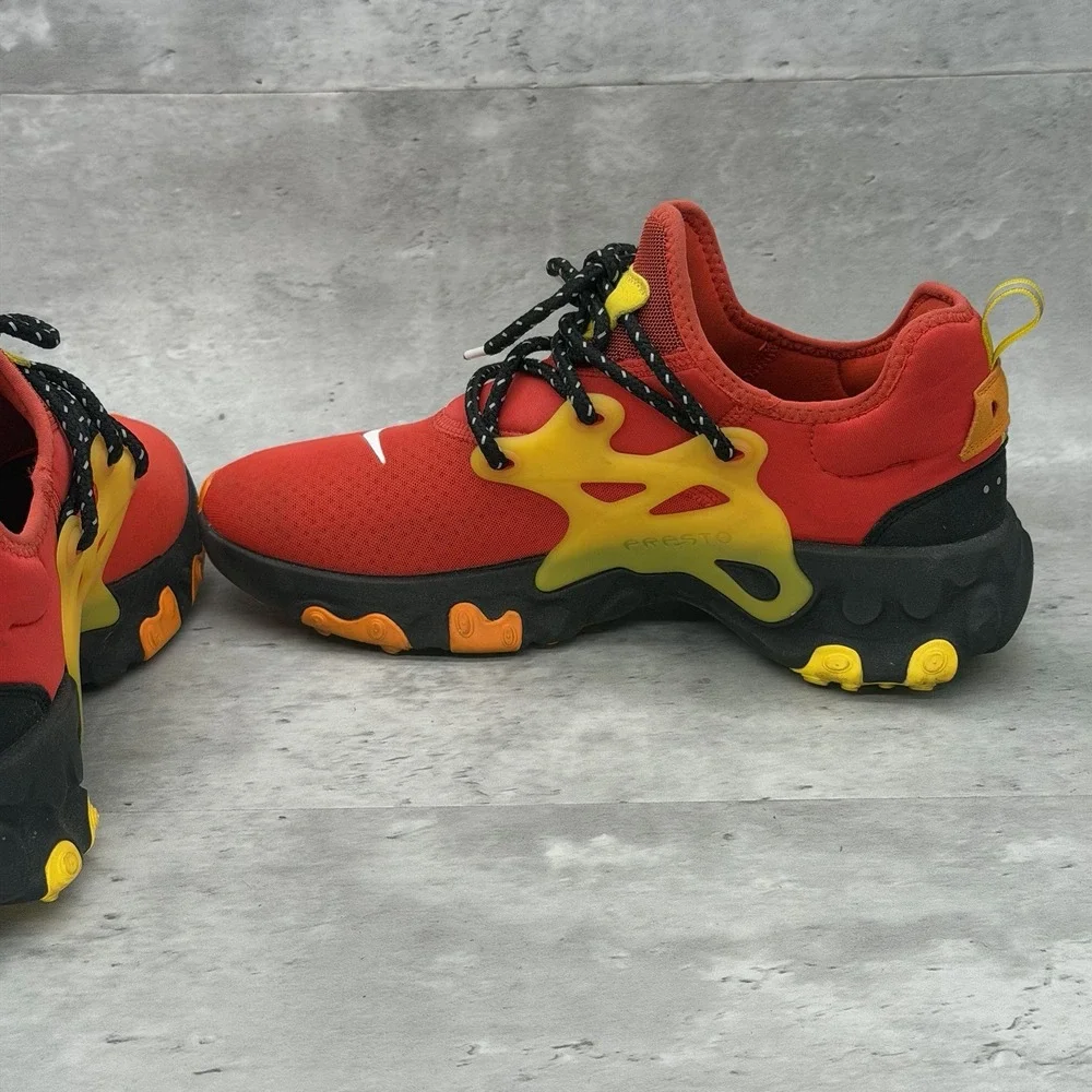 Nike React Presto 'Chile Red' Performance Sneakers CZ9273-600 Men's Size 10 M